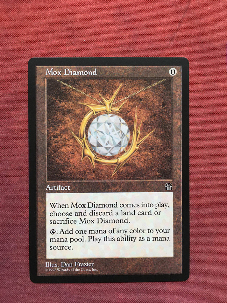 Mox Diamond Stronghold mtg proxy magic the gathering proxies cards gp fnm playable holo foil
