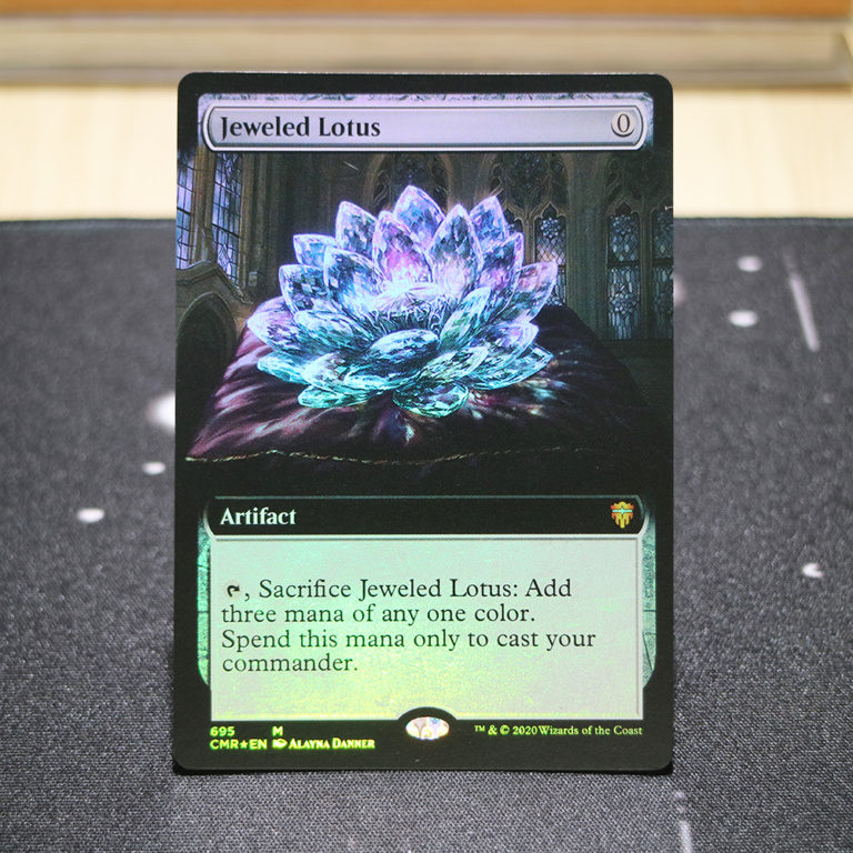 Jeweled Lotus extended art Commander Legends (CMR) foil mtg proxy magic the gathering proxies
