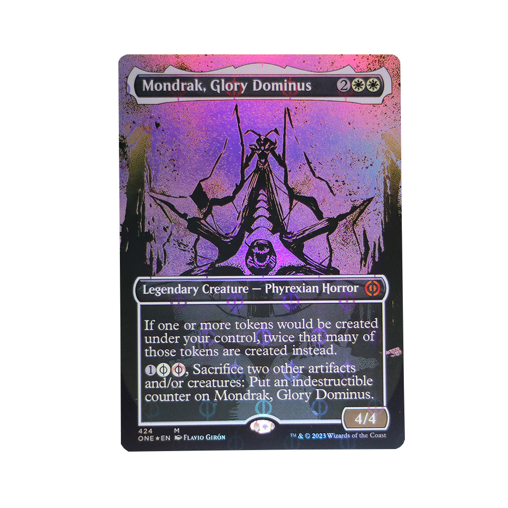 Mondrak, Glory Dominus #424 Phyrexia: All Will Be One (ONE) foil mtg proxy  magic the gathering proxies cards gp fnm playable holo foil available